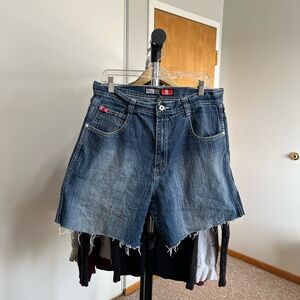 South Pole Distressed Blue Jean Shorts